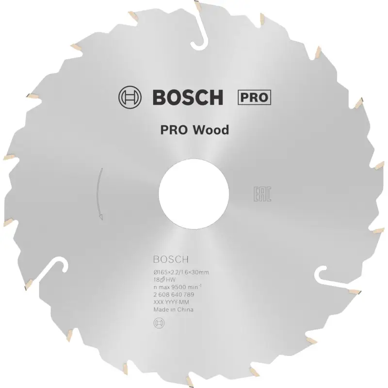 Bosch PRO Wood Kreissägeblatt 165 x 2,2 x 30 mm - 2608640789 Sonderaktion
