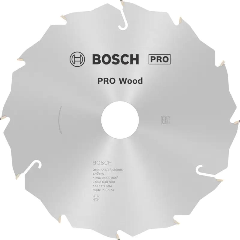 Beliebt Bosch PRO Wood Kreissägeblatt 190 x 2,4 x 30 mm - 2608640800