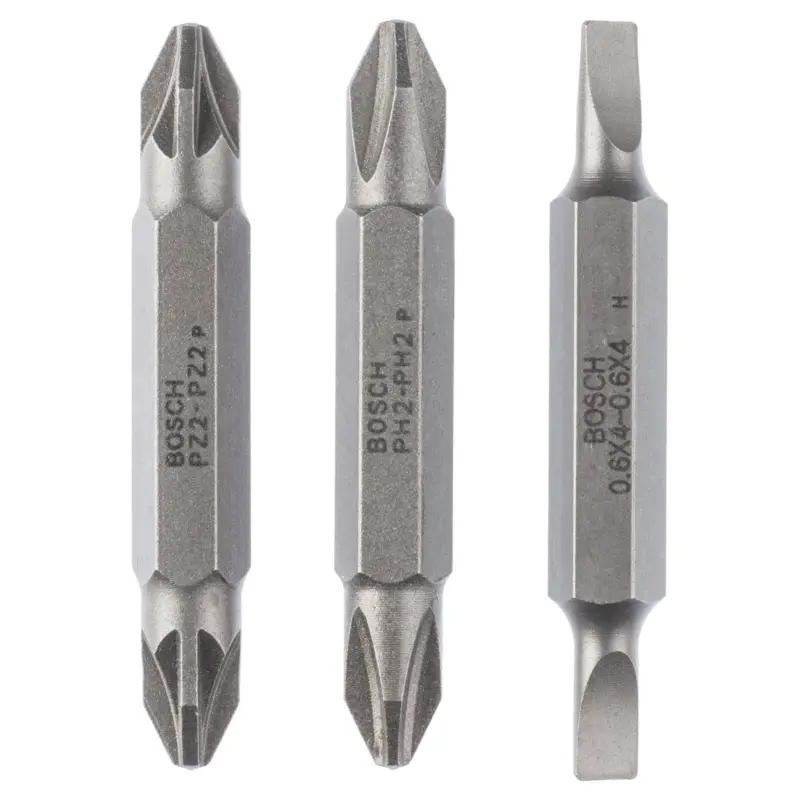 Bosch Doppelklingen-Set, 3tlg. S0,6x4,0, S0,6x4,0, PH2, PH2, PZ2, PZ2, 45 mm - 2607001744 Rabatt