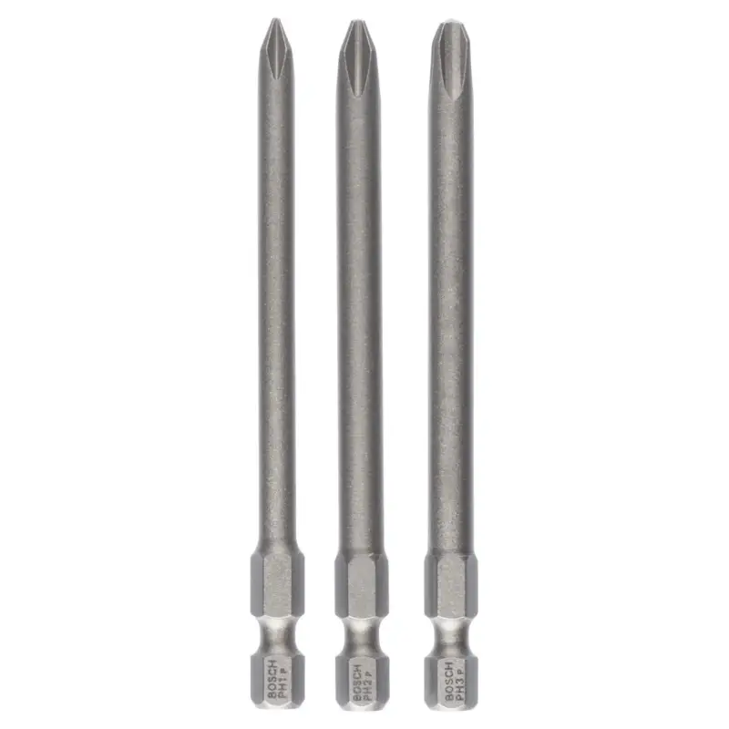 Bosch Schrauberbit-Set Extra-Hart, 3tlg. PH1, PH2, PH3, 89 mm - 2607001757 Online Kaufen