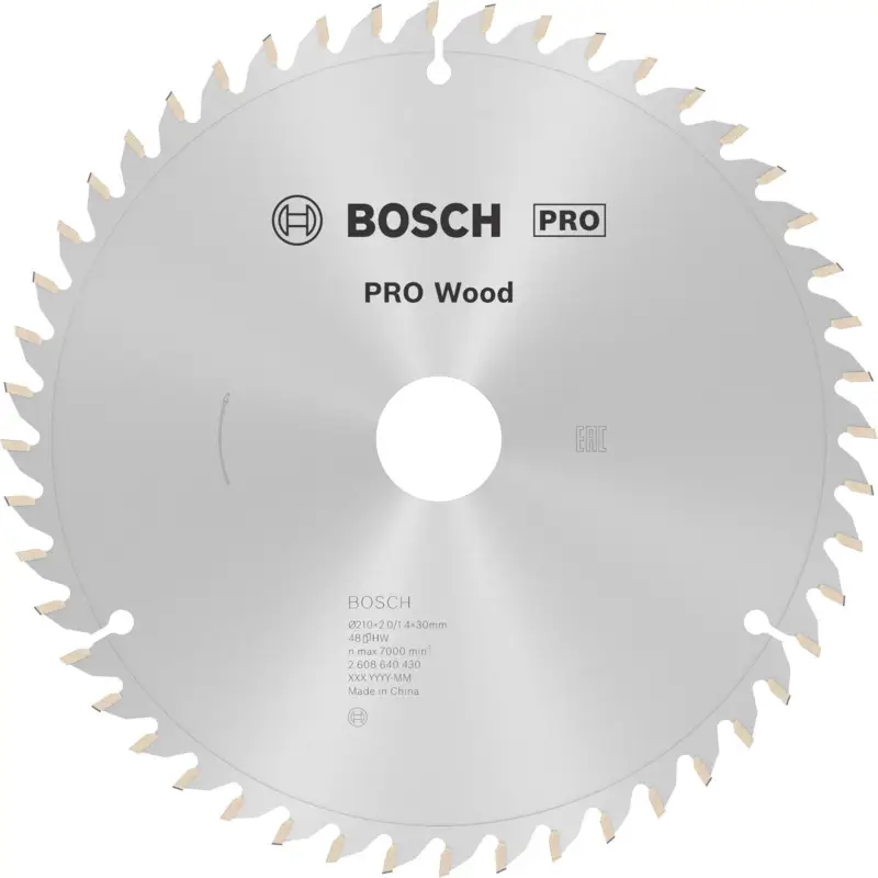 Jetzt Kaufen Bosch PRO Wood Kreissägeblatt 210 x 2 x 30 mm - 2608640430