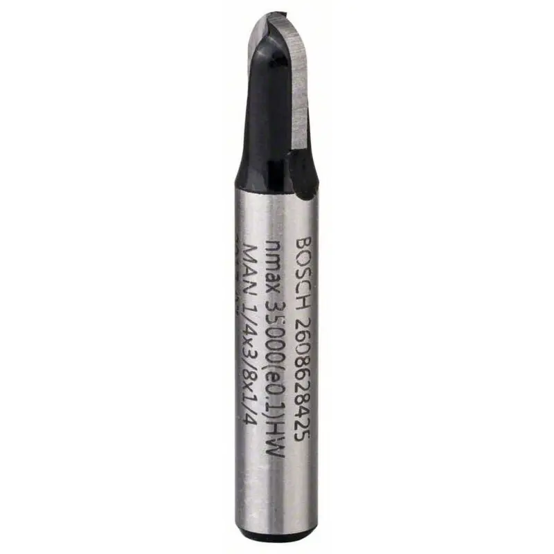 Bosch Hohlkehlfräser 1/4" R1 3,2 mm Ø 9,5 mm L 9,2 mm G 40 mm - 2608628425 Preisknaller