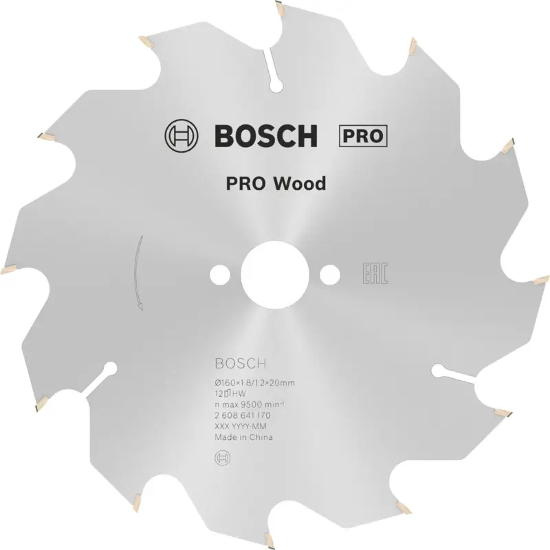 Bosch PRO Wood Kreissägeblatt 160 x 1,8 x 20 mm - 2608641170 Neu Im Sortiment