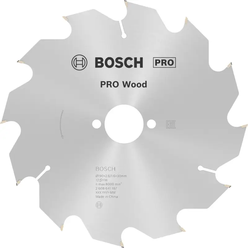 Top-Preis Bosch PRO Wood Kreissägeblatt 190 x 2,6 x 30 mm - 2608641187