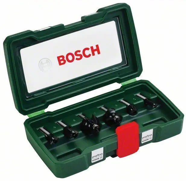 Bosch Fräser-Set-HM 6tlg. Durchmesser 8 mm Schaft - 2607019463 Solange Der Vorrat Reicht