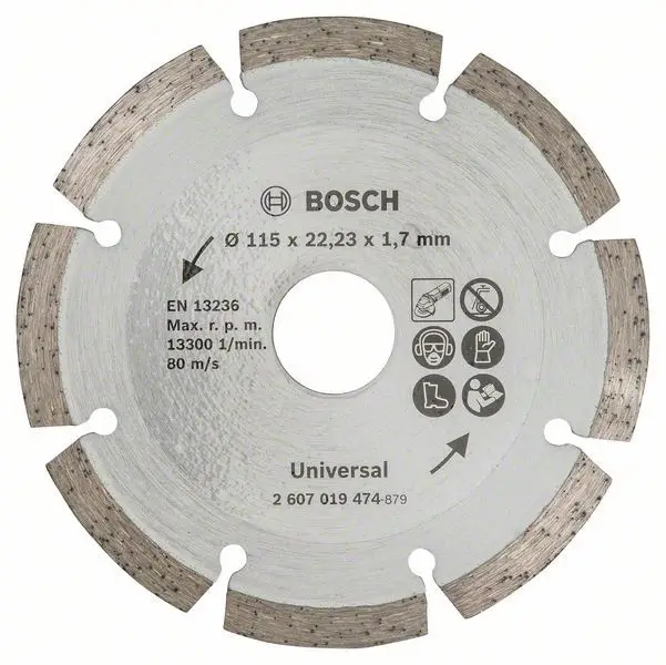 Knallerangebot Bosch Diamanttrennscheibe für Baumaterial, Durchmesser 115 mm - 2607019474