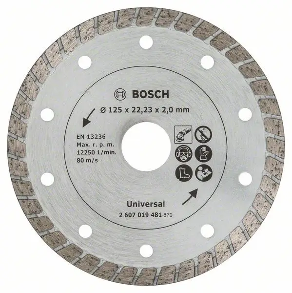 Bosch Diamanttrennscheibe Turbo, Durchmesser 125 mm - 2607019481 Preisknaller