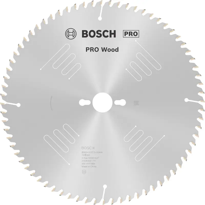 Bosch PRO Wood Kreissägeblatt 305 x 3,2 x 30 mm - 2608641771 Letzte Chance