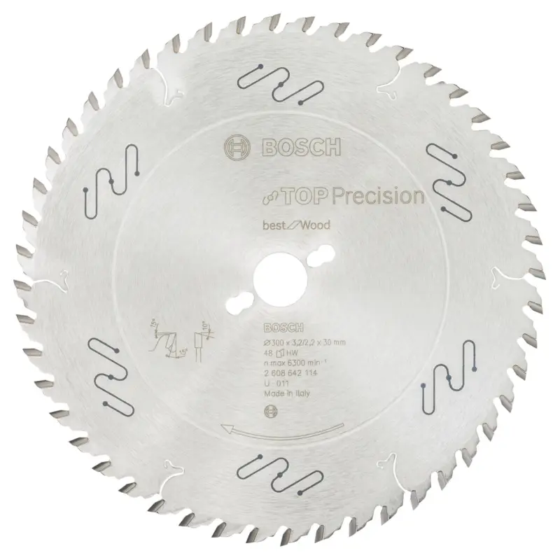 Ausverkauf Bosch Kreissägeblatt Top Precision Best for Wood, 300 x 30 x 3,2 mm, 48 - 2608642114