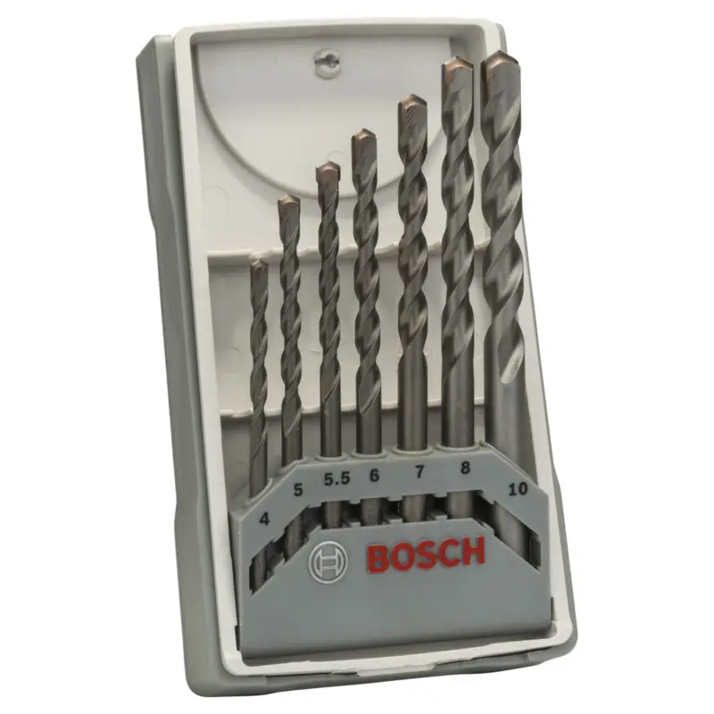 Ausverkauf Bosch Betonbohrer CYL-3 Set Silver Percussion 7tlg. 4, 5, 5,5, 6, 7, 8, 10 mm - 2607017083