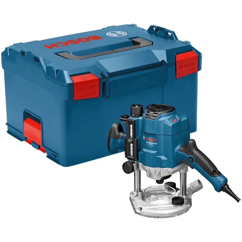 Bosch Oberfräse GOF 1250 CE 1.250 W inkl. Zubehör-Set in L-Boxx - 0601626001 Sale