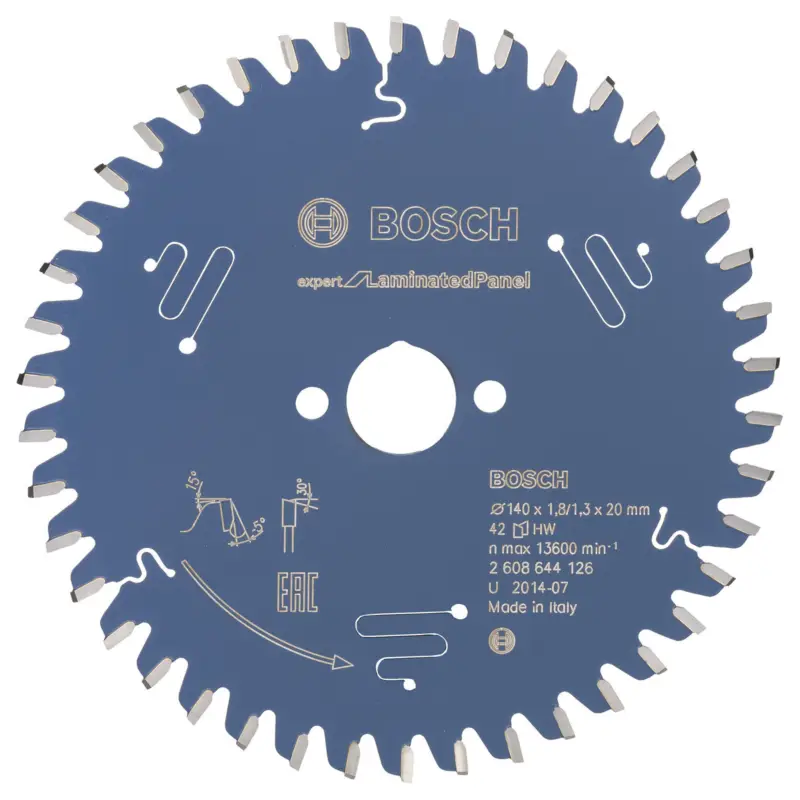 Billig Bosch Kreissägeblatt Expert for Laminated Panel für Handkreissägen 140 x 20 x 1,8 mm 42 - 2608644126