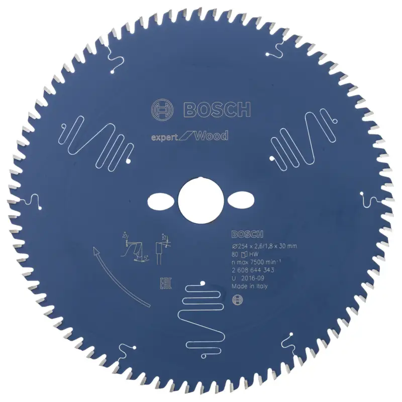 Bosch Kreissägeblatt Expert for Wood für Tischkreissägen 254 x 30 x 2,6 mm 80 - 2608644343 Direktkauf