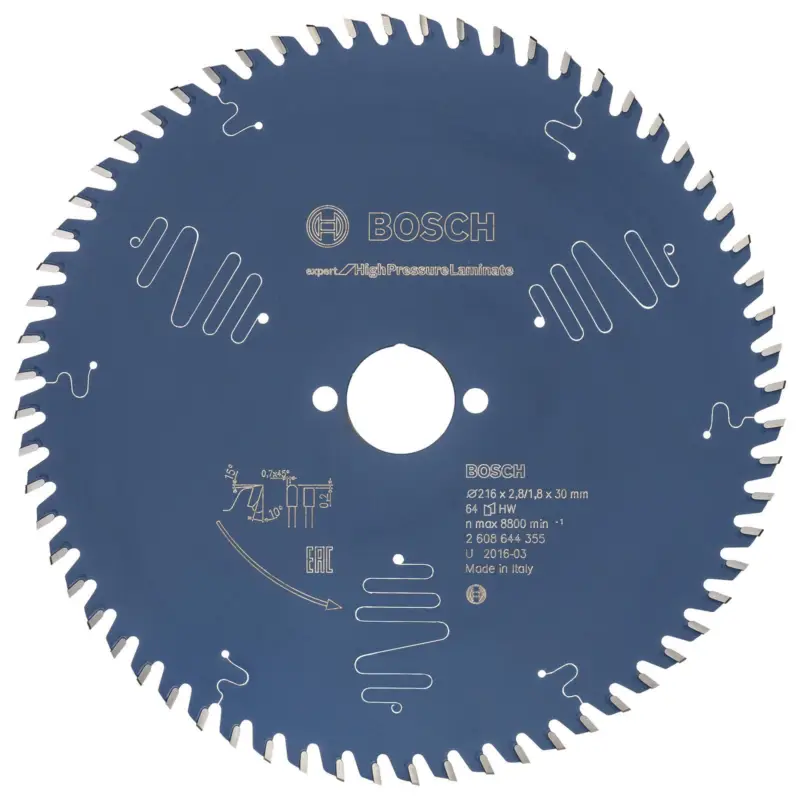 Bosch Kreissägeblatt Expert for High Pressure Laminate für Kapp- und Gehrungssägen 216 x 30 x 2,8 mm 64 - 2608644355 Sale