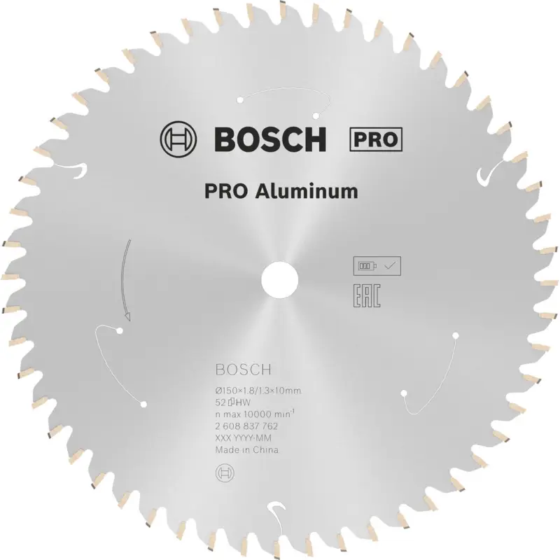 Schneller Versand Bosch PRO Aluminium cordless Blatt für Kreissägen 150 x 1,8 x 10 mm - 2608837762