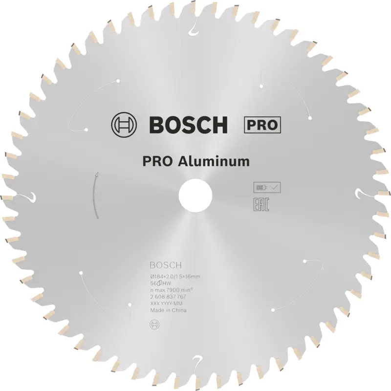 Bosch PRO Aluminium cordless Blatt für Kreissägen 184 x 2 x 16 mm - 2608837767 Super-Preis