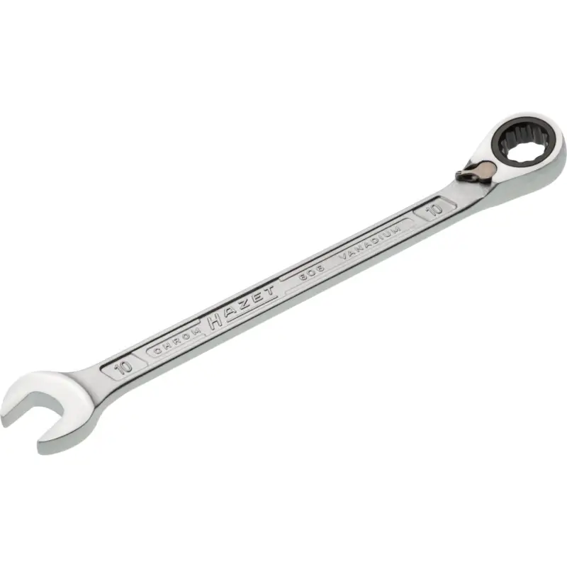 Hazet Maulringratschenschlüssel 606 SW 10mm L.154,5mm umschaltbar,Rings.15Grad - 606-10 Versand Am Gleichen Tag