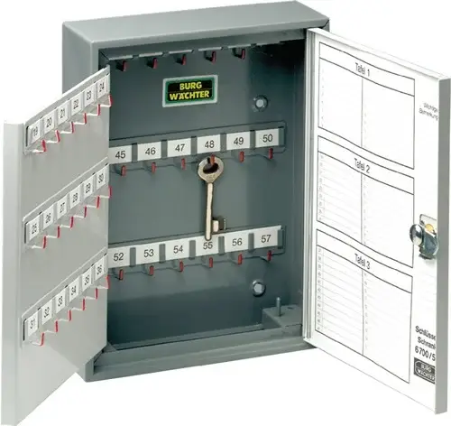 Meistverkauft BURG-WÄCHTER Schlüsselschrank 6700/ 57 R H280xB215xT70mm 2-türig m.Zylinderschl.Anz.Hak.57 - 6700/ 57 R