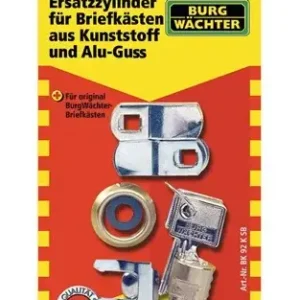 BURG-WÄCHTER Ersatzzylinder BK 92 K SB Ku- u.Glasbriefkästen - ZYLINDER 92 K VERNICKELT Top-Seller