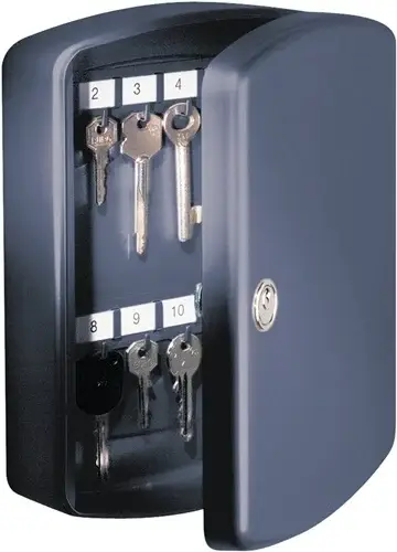 BURG-WÄCHTER Schlüsselbox Key Box H202xB157xT75mm weiß Stahlbl.Anz.Hak.15 - KB15W Preis Gesenkt