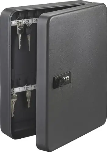 Beliebt BURG-WÄCHTER Schlüsselbox KC H300xB240xT60mm schwarz Stahlbl.Anz.Hak.36 St. - KC 36 C