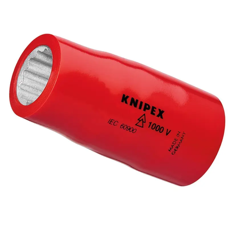Geprüft Knipex 1x Steckschlüsseleinsatz (Doppel-Sechskant) mit Innenvierkant 1/2" - 98477/8"