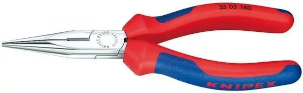 Knipex Flachrundzange mit Schneide - 2505140 Zertifiziert