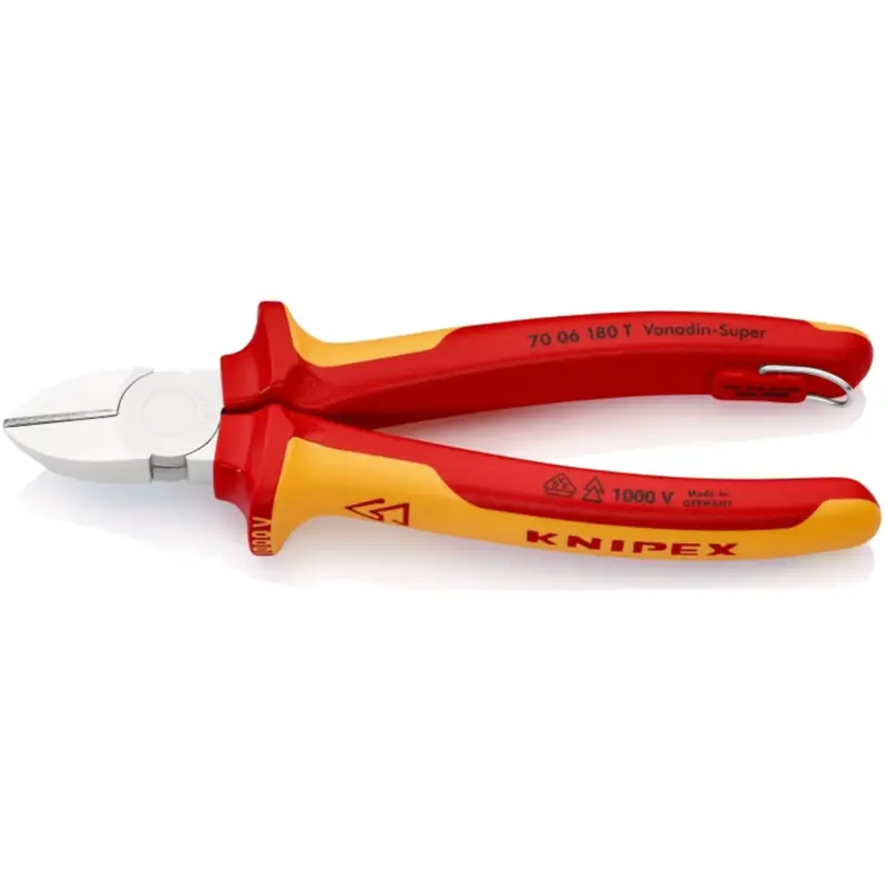 Markenprodukt Knipex Seitenschneider mit Befestigungsöse - 7006180T