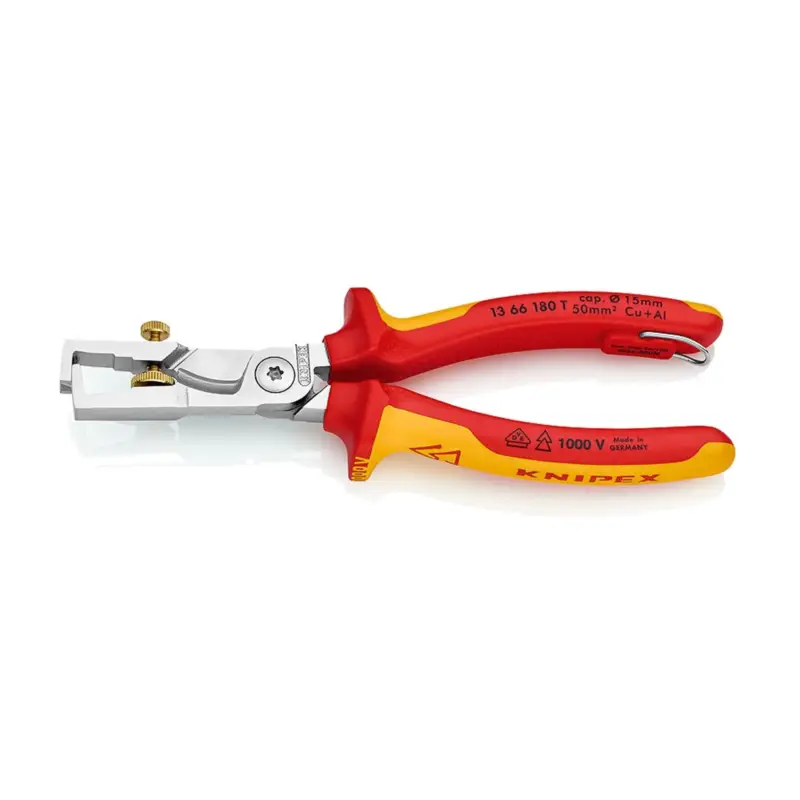 Knipex Kabelschere Abisolierf./Befestigungsöse - 1366180T Aktuell