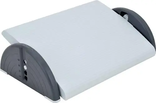 WEDO Fußstütze lichtgrau, RAL 7035 B520xT350xH140 mm - 2751037 Abverkauf