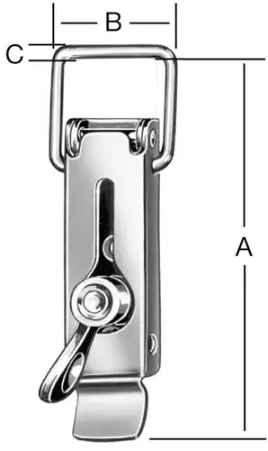 VORMANN Spannverschluss H.110 mm B.37 mm STA mt Plombiermöglichkeit - 001206105Z Schneller Versand