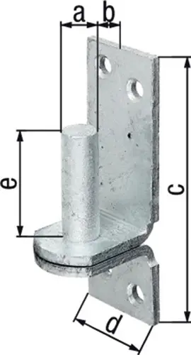 Begrenztes Angebot GAH Alberts Kloben DI auf Platte 20x20mm TZN - 311308