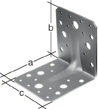 Bestpreis GAH Alberts Schwerlastwinkelverbinder 70 x 70 x mm Anz.Löcher 2/16 S.2,5 mm - 334574