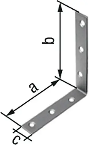 Sonderangebot GAH Alberts Stuhlwinkel L.75 x 75 mm B.16 mm S.2 mm VA Loch-D.5,5mm - 361136