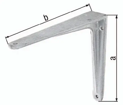 GAH Alberts Konsole L.300mm H.250mm Alu-Guss Trgf.90kg - 804053 Highlight