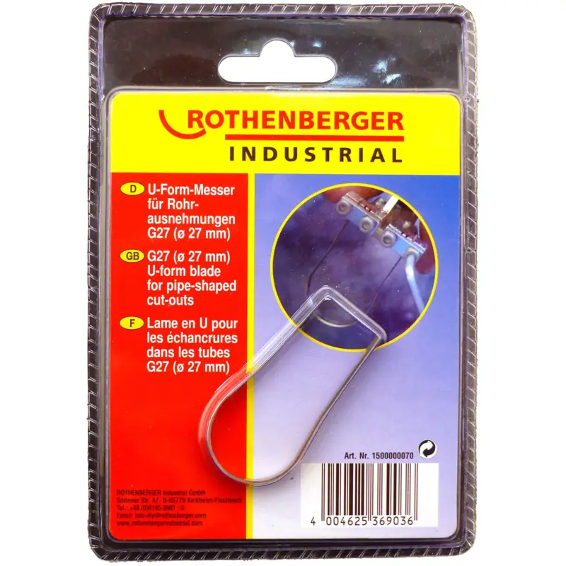 ROTHENBERGER Industrial Schneidemesser für Rohr bis d=27mm - 1500000070 Geprüft