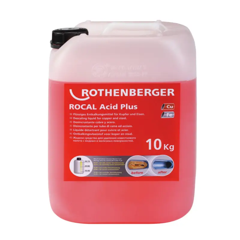 ROTHENBERGER ROCAL Acid Plus Entkalkungskonzentrat, Cu, FE, 10kg - 61106 Sonderangebot