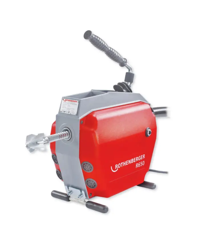 Highlight ROTHENBERGER R650 Rohrreinigungsmaschine mit Führungsschlauch, 230V - 72688