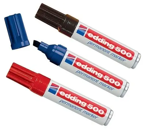 Sichere Zahlung edding Permanentmarker 500 blau Strichbreite 2-7 mm - 4-500003