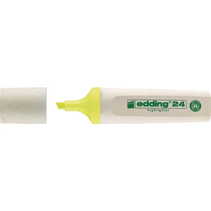 EDDING Textmarker 24 EcoLine gelb Strich-B.2-5 mm Keilspitze - 4-24005 Bestseller