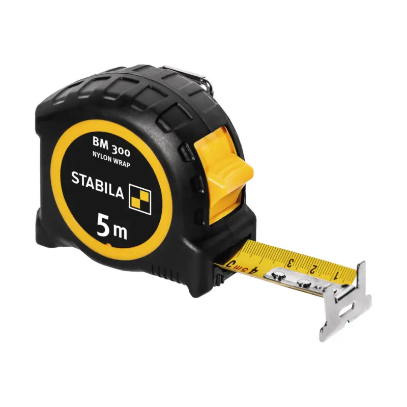 Markenprodukt Stabila Taschenbandmaß BM 300 5 m metrische Skala - 19577