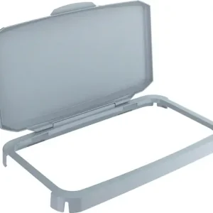 Abverkauf DURABLE Klappdeckel PP grau B510xT285mm f.Abfallbehälter 60l lebensmittelecht - 1800500050