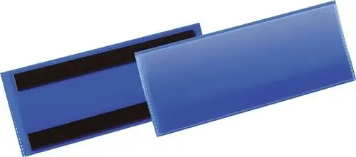 Bestpreis Durable Etikettentasche B210xH74mm blau - 175707