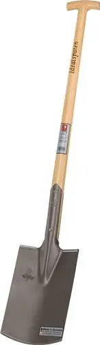 IDEAL Bauspaten 285 x 185 / 180 mm Größe 2 Gärtner Form mit Trittschutz und Eschen-T-Stiel spezialgehärtet - 10010283 Abverkauf