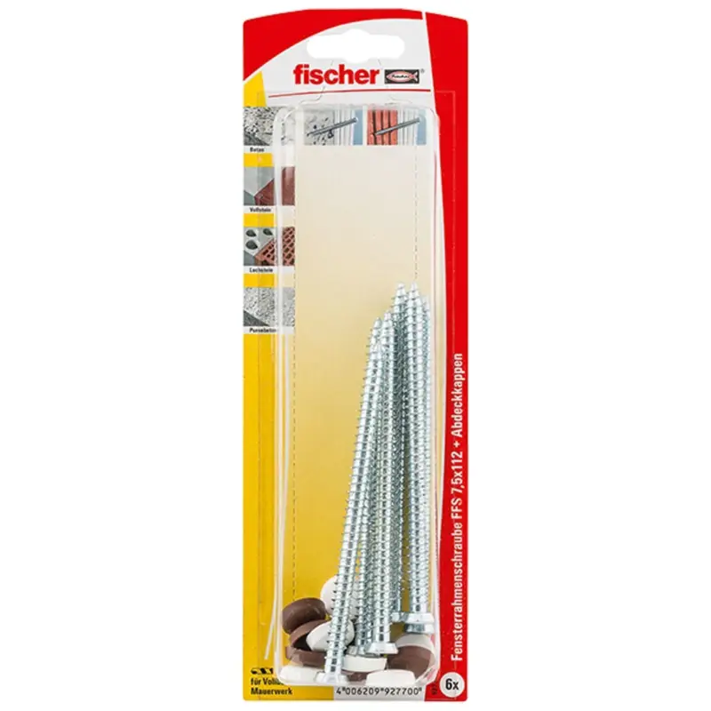 Fischer 6x Fensterrahmenschraube FFS 7,5x112 - 92770 Jetzt Kaufen