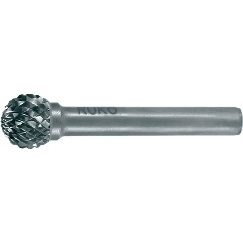 Geprüft RUKO Hartmetall-Frässtift KUD Ø 10 mm Kopflänge 9 mm Schaft-Ø 6 mm blank Verzahnung KVZ 4 - 116043