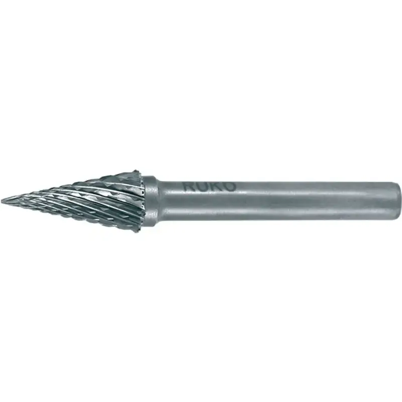 RUKO Hartmetall-Frässtift SKM Ø 12 mm Kopflänge 25 mm Schaft-Ø 6 mm blank Verzahnung KVZ 4 - 116038 Garantierte Lieferung