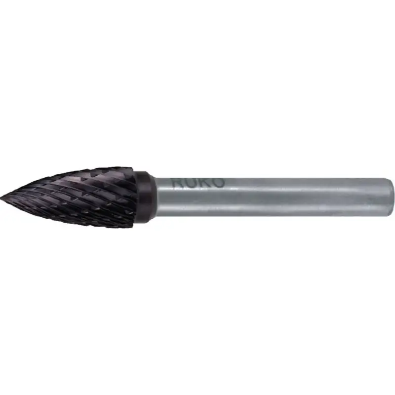 Preis Gesenkt RUKO Hartmetall-Frässtift SPG Ø 10 mm Kopflänge 20 mm Schaft-Ø 6 mm TiCNVerzahnung KVZ 4 - 116027TC