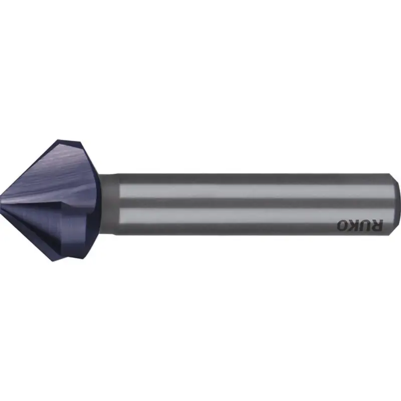 Expressversand RUKO Kegel- und Entgratsenker DIN 335 Form C 90° HSS TiAlN Ø 13,4 mm - 102117F