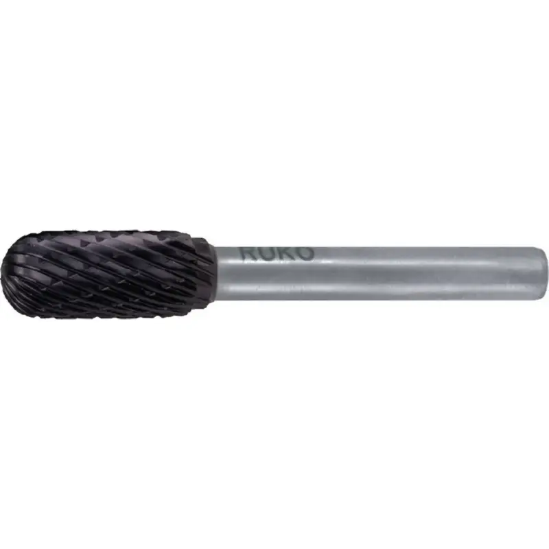 RUKO Hartmetall-Frässtift WRC Ø 10 mm Kopflänge 20 mm Schaft-Ø 6 mm TiCN Verzahnung KVZ 4 - 116022TC Schneller Versand